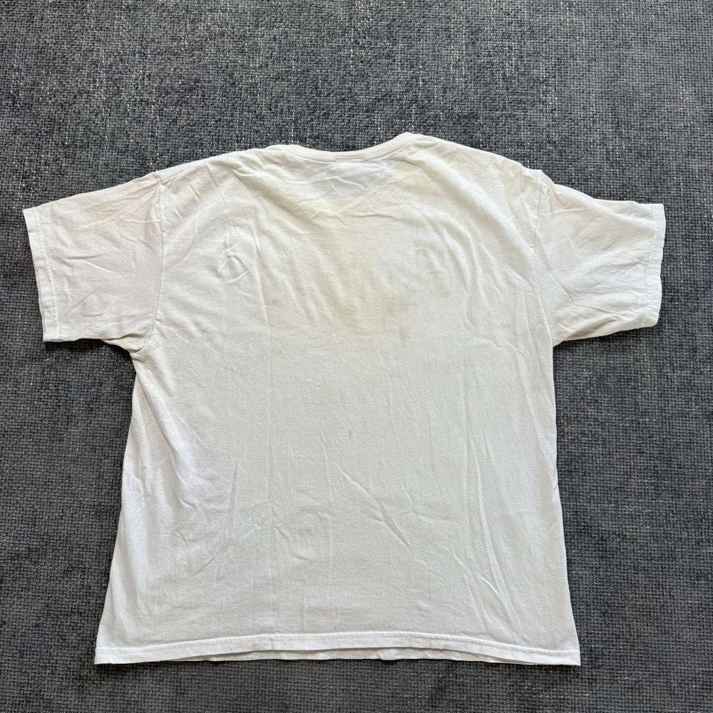 UFC Graphic Tee Mens XL White Yellow Spray Logo Y2K MMA T-Shirt - Picture 8 of 12